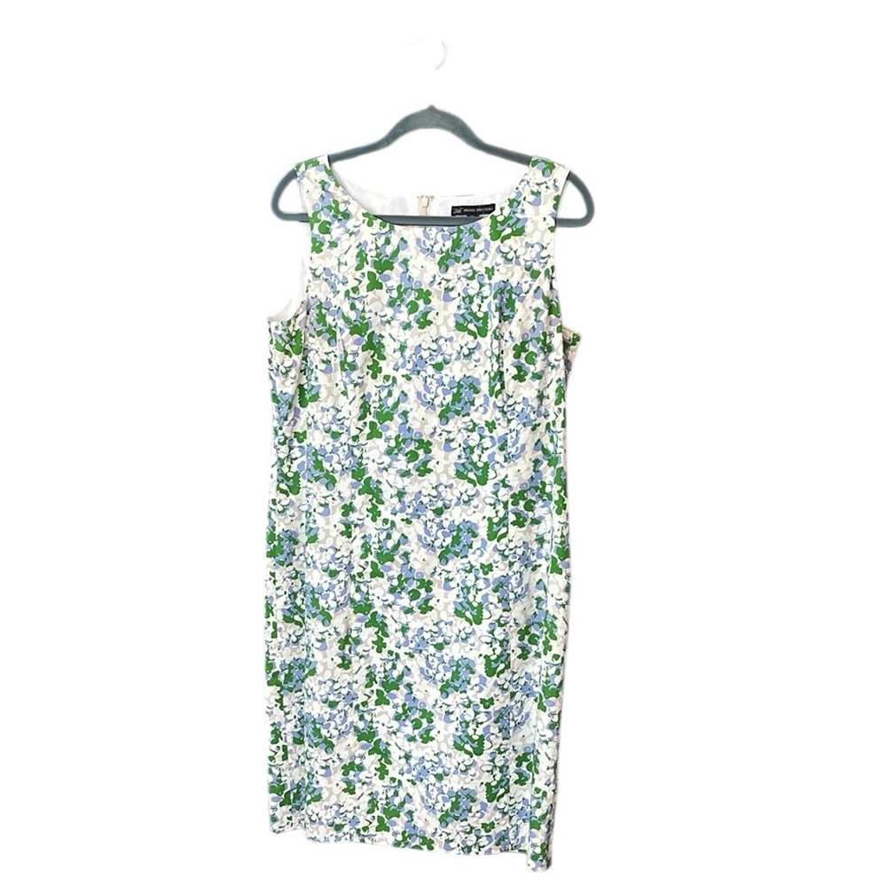 Brooks Brothers floral pattern fitted dress… Size 14… Fully lined… Back zipper